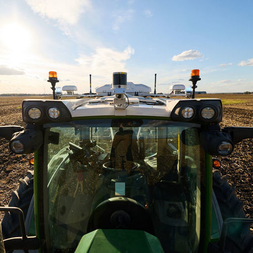 Система контроля обработка почвы - OutRun - Trimble Agriculture - сбор урожая / для сельскохозяйственного транспортного средства / с датчиком