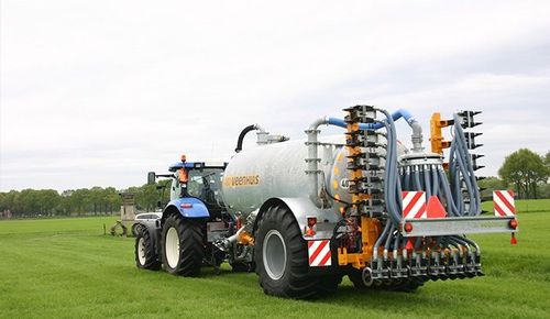 Одноосный разбрасыватель навоза - ECOVAC  - Veenhuis Machines BV - прицепной / вакуумный / с приспособлением для заделки навоза