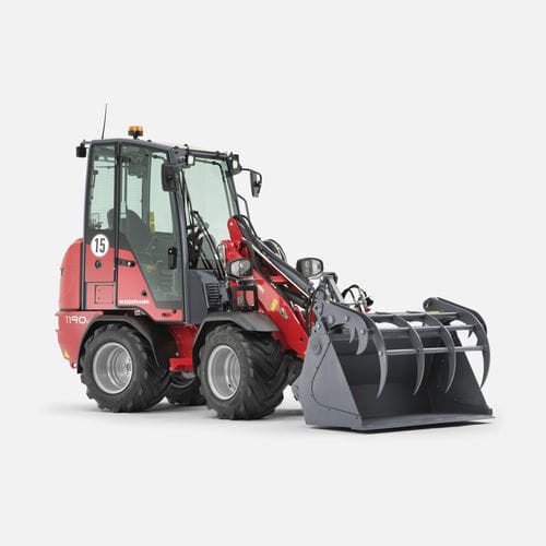 Электрический погрузчик - 1190e - Weidemann - колесный / с кабиной