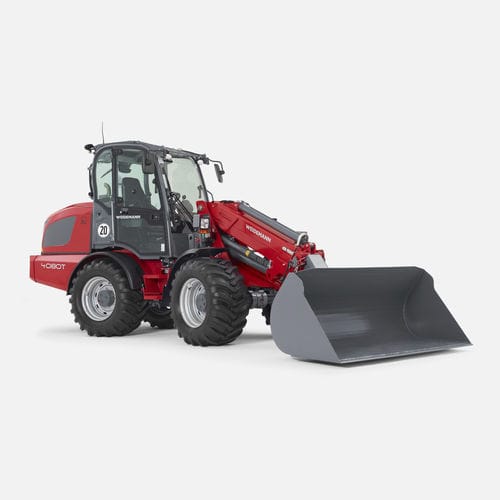 Телескопический погрузчик - 4080T - Weidemann - колесный / с кабиной / шарнирный