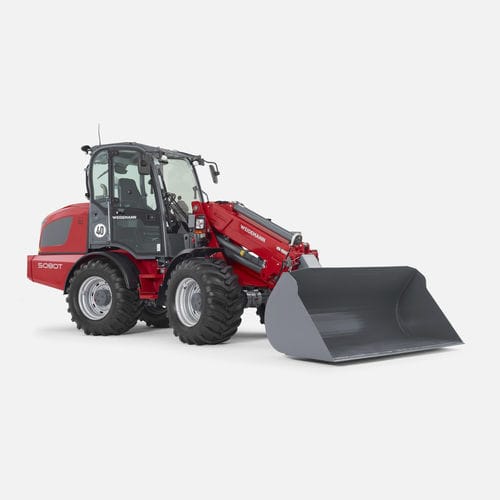 Телескопический погрузчик - 5080T - Weidemann - колесный / с кабиной / шарнирный