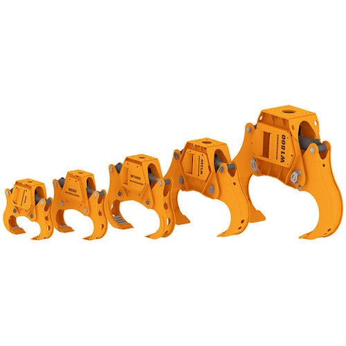 Сельскохозяйственный бревнозахват - Woodcracker W series - Westtech Maschinenbau GmbH - для мини-экскаваторов / дровокол