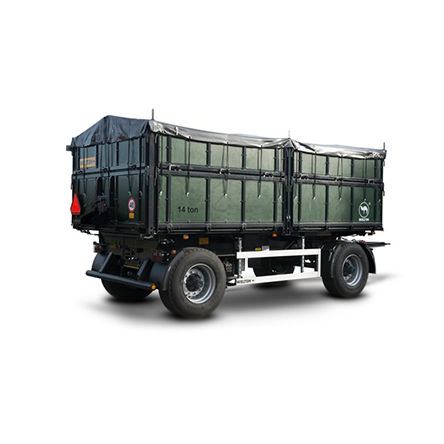 Прицеп-самосвал - PRS-2/W14D T - WIELTON S.A. - опрокидной / двухосный / сельскохозяйственный