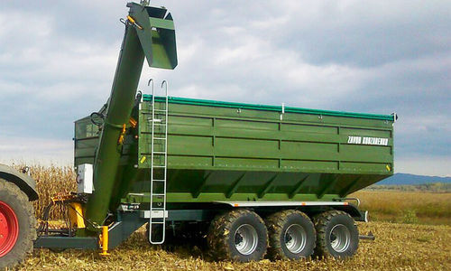 Перегрузочный прицеп - PBN-40 - Zavod Kobzarenka Ltd. - трехосный / для зерен / с пневматической тормозной системой
