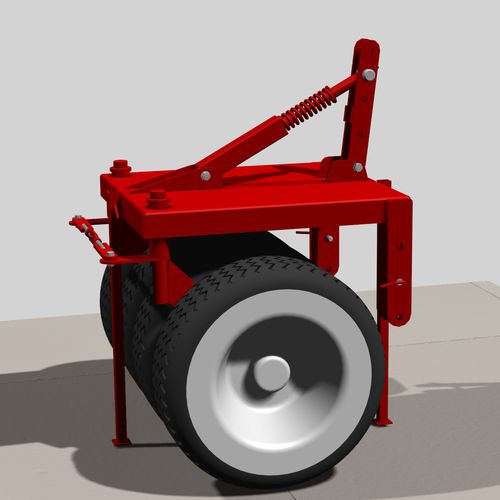 Опорный полевой каток - ZINGER Mechanisatie BV - ZIBO Holland - с шинами / сцепка на три точки / для фронтального монтажа