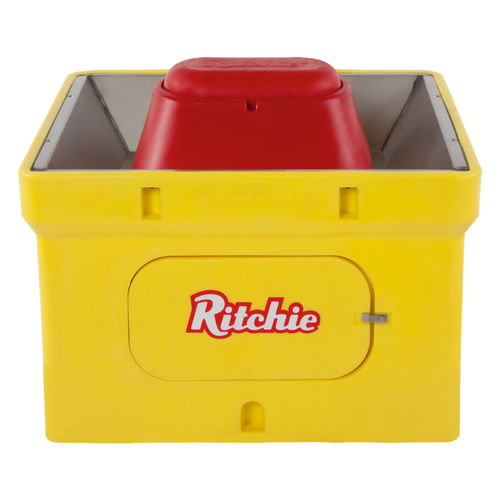 Водопойный желоб для крупного рогатого скота - 18460 - Ritchie Industries - с лотком / из нержавеющей стали / напольное крепление