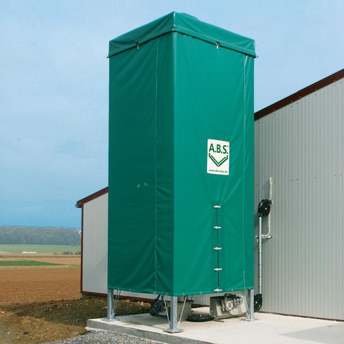 Зернохранилище для злаковых - A series - A.B.S. Silo- und Förderanlagen GmbH - для питания животных / из ткани / прямоугольное