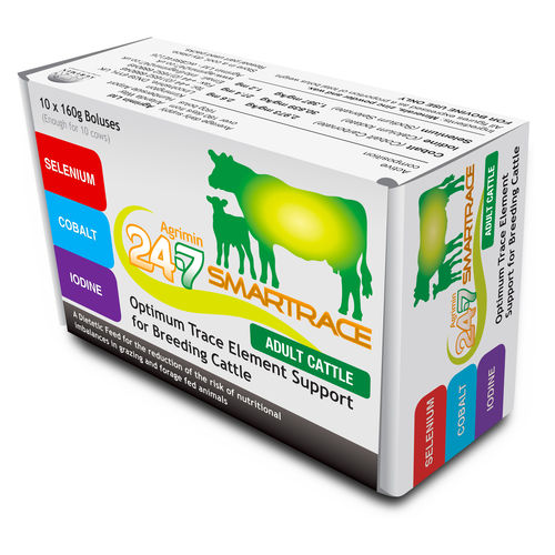 Болюс питание - Smartrace® Adult - Agrimin Ltd. - для крупного рогатого скота / корректор недостаточности / органический