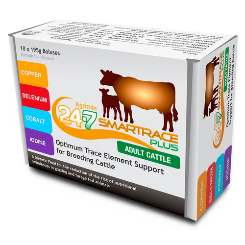 Болюс питание - Smartrace® Plus Adult - Agrimin Ltd. - для крупного рогатого скота / корректор недостаточности / органический