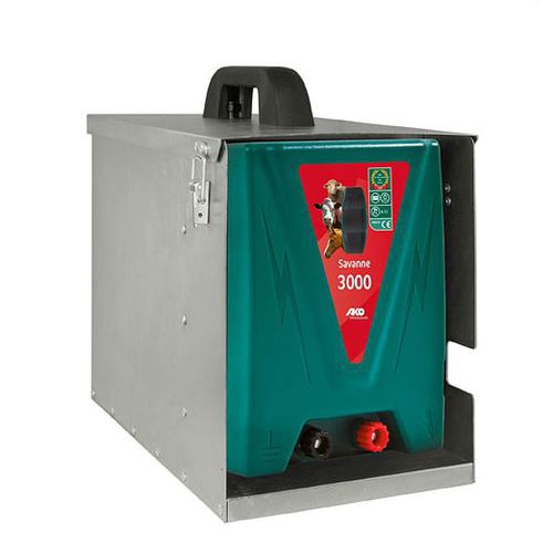 Блок питания электрического ограждения на аккумуляторе - Savanne 3000 - AKO-Agrartechnik GmbH & Co. KG - переносной / заряжаемый / устройство защиты от краж