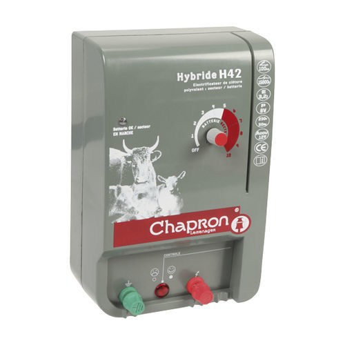 Блок питания электрического ограждения на аккумуляторе - HYBRIDE H42 - CHAPRON-LEMENAGER SAS