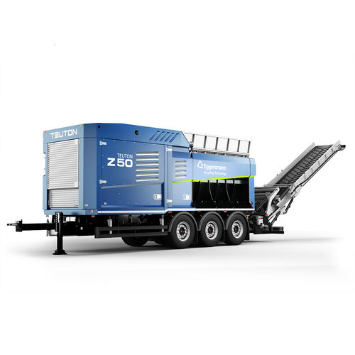 Буксируемый измельчитель веток - TEUTON Z 50 - Eggersmann Recycling Technology - с дизельным двигателем