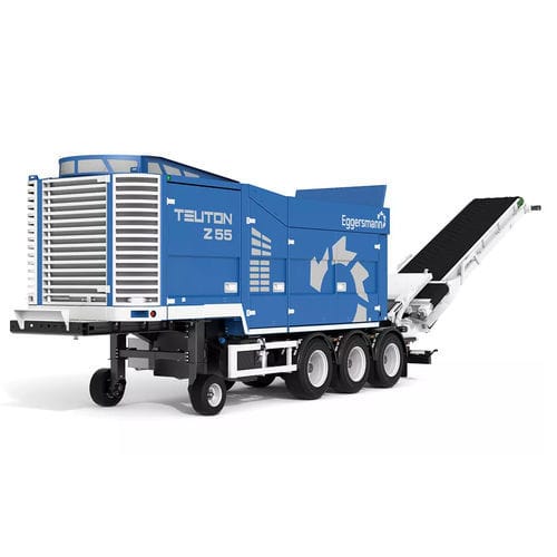 Буксируемый измельчитель веток - TEUTON Z 55 - Eggersmann Recycling Technology - с дизельным двигателем