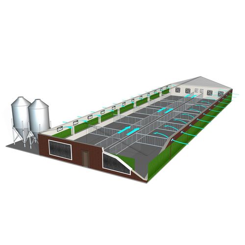 Вентиляционная система для сельскохозяйственных зданий - PowerFlow - Fancom B.V. - для охлаждения