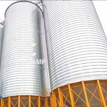 Зернохранилище для питания животных - Henan LONGCHANG Machinery Manufacturing Co., Ltd. - из стали / круглое / с бункером