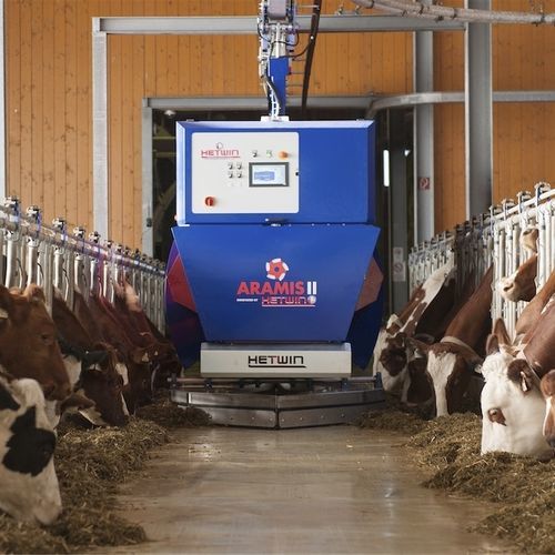 Робот для кормежки для крупного рогатого скота - ARAMIS II - HETWIN Automation Systems GmbH - на направляющих рельсах