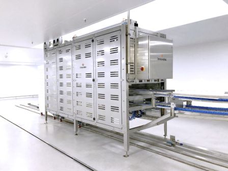 Стопкоразборщик для корзины для транспортировки цыплят - Innovatec Hatchery Automation - для инкубационной корзины / автоматический