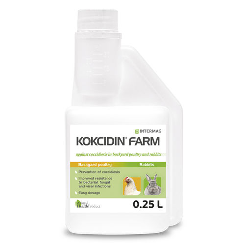 Пищевая присадка антикокцидийный препарат - KOKCIDIN FARM - INTERMAG Sp. z o.o. - для домашней птицы / жидкость