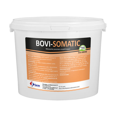 Кормовая добавка для животных - BOVI-SOMATIC - JFarm - для крупного рогатого скота / минералы / витамины