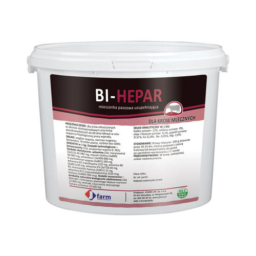 Кормовая добавка для животных - BI-HEPAR - JFarm - для крупного рогатого скота / витамины / аминокислоты