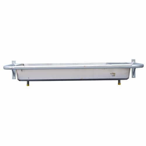 Водопойный желоб для крупного рогатого скота - H381-8250 - Skiold - с лотком / из нержавеющей стали / настенное крепление