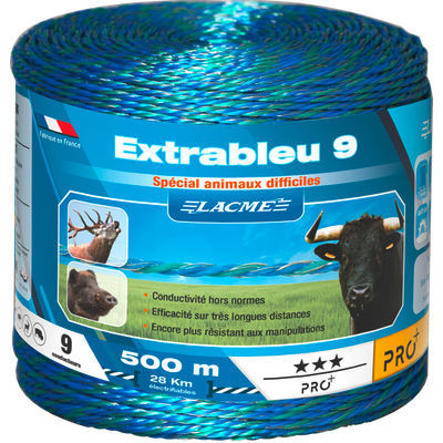 Волокно из PE - Extrableu 9 - LACME - для загонов для животных / со стальным проводником