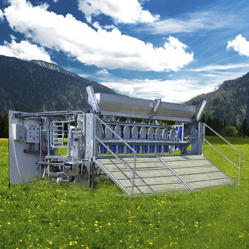 Помещение для дойки для коз - Melasty Milking Machines & Equipment - сидения рядом / быстрый выход