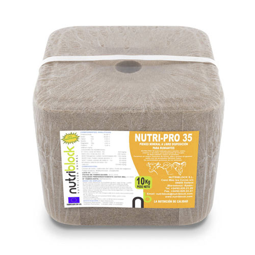 Лизунец для крупного рогатого скота - NUTRI PRO-35 - NUTRIBLOCK - для коз / для овец / с микроэлементами