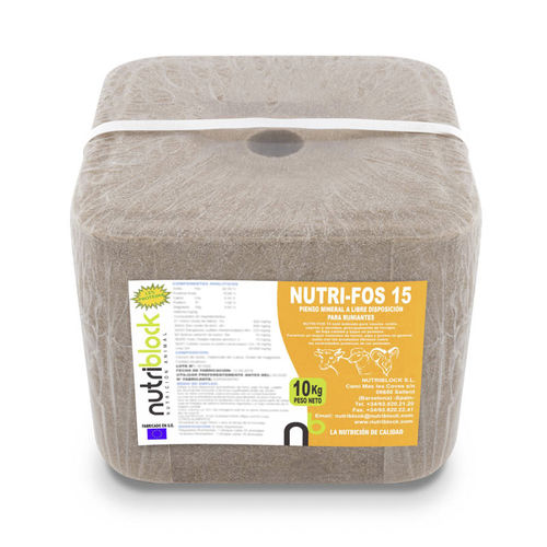 Лизунец для крупного рогатого скота - NUTRI-FOS 15 - NUTRIBLOCK - для коз / для овец / с микроэлементами