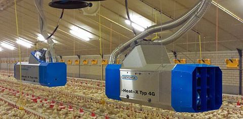 Газовый воздухонагреватель - Heat-X G Series - REVENTA GmbH - для установки на потолке / для курятников