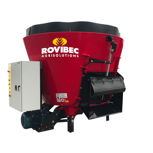 Вертикальный винтовой смеситель - M30S - Rovibec Agrisolusions - стационарный / с боковой разгрузкой / простой винт
