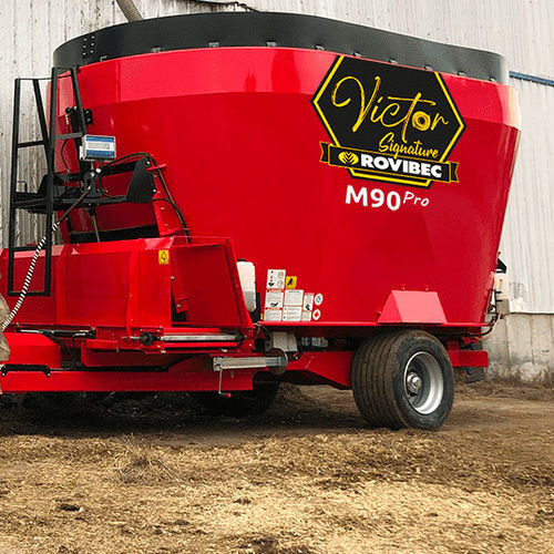 Вертикальный винтовой смеситель - M series - Rovibec Agrisolusions - прицепной / с фронтальной разгрузкой / с 2 винтами