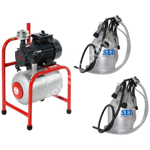 Доильная установка для коров - SSPLS-2 (Aluminium Bucket) - SEZER TARIM ve Sagim Teknolojileri San. ve Tic. Ltd. Sirketi - электрическая / мобильная