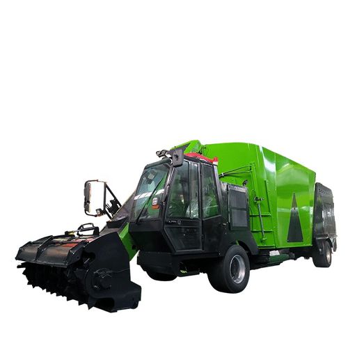 Вертикальный винтовой смеситель - 18CBM - Tai'an Yimeite Machinery Co., Ltd. - самоходный / с боковой разгрузкой / с 2 винтами