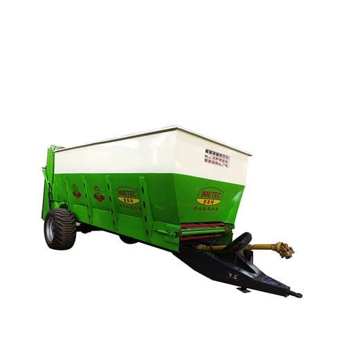 Прицепной разбрасыватель навоза - Tai'an Yimeite Machinery Co., Ltd. - с вертикальными щетками / одноосный