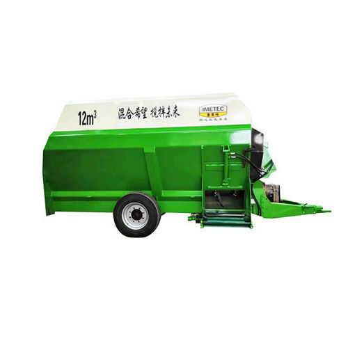 Горизонтальный винтовой смеситель - 12CBM  - Tai'an Yimeite Machinery Co., Ltd. - прицепной / с боковой разгрузкой / простой винт