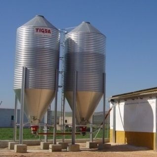 Зернохранилище из металла - Silo de metal - TIGSA - для злаковых / для питания животных / из стекловолокна