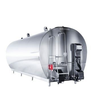 Резервуар для молока - DF95L - Wedholms AB - горизонтальный / из нержавеющей стали / с системой охлаждения