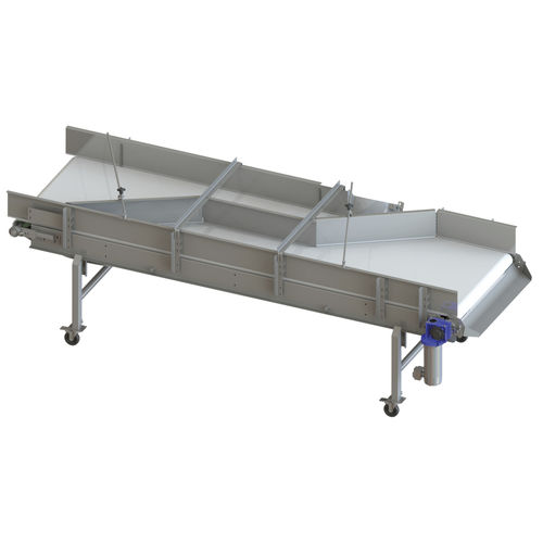 Конвейер для питания - A & B Packing Equipment, Inc. - ленточный / мобильный / гибкий