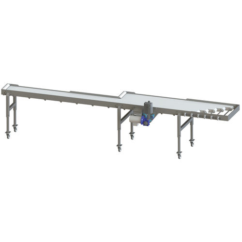 Конвейер для фруктов - CSPLIT - A & B Packing Equipment, Inc. - для овощей / ленточный / мобильный