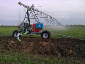 Ирригационная рампа подача воды по каналам - Valley Irrigation - 2-колесная