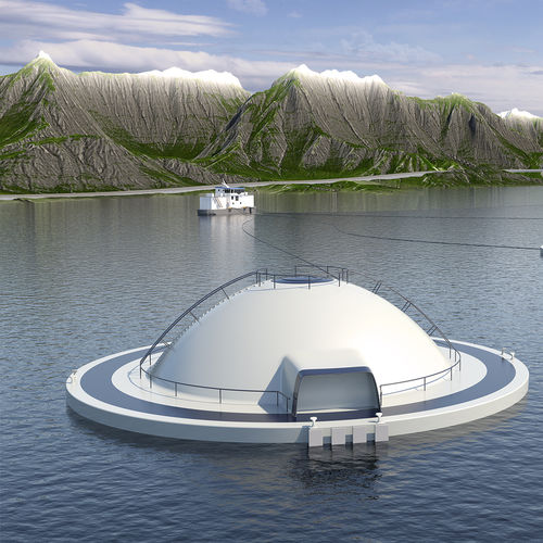 Погружная клетка для рыбы - Hauge Aqua / Mundal Group - из металла / овальная / по индивидуальному заказу