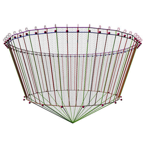 Сеть для аквакультуры для разделения резервуара с водой - Mørenot Aquaculture AS - нейлоновая / без узлов / для конической клетки