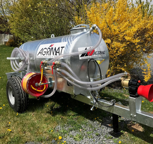 Одноосная цистерна для воды - Agrimat - монтированная на шасси