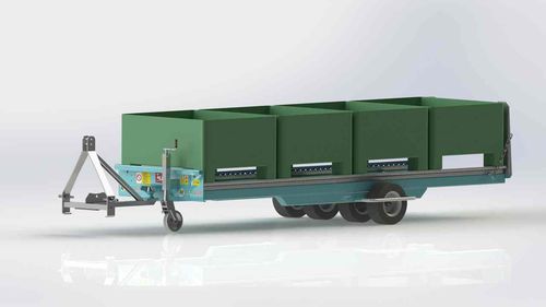 Прицеп-платформа - ECO S - Agrofer SRL - двухосный / сельскохозяйственный / 0 T...10 T