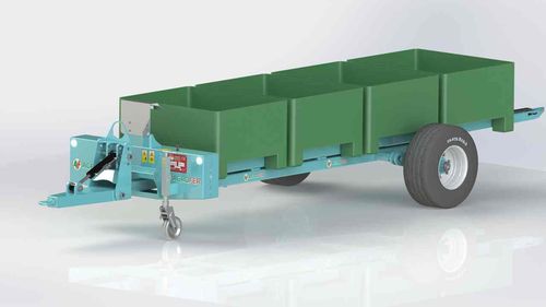 Прицеп-платформа - TELESCOPIC - Agrofer SRL - одноосный / сельскохозяйственный / для сбора урожая