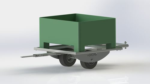 Прицеп-платформа - BOX TRAIN ONE - Agrofer SRL - одноосный / сельскохозяйственный / 0 T...10 T