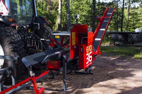 Комбинированная пила/дровокол с бензопилой - EVO 36 HC - Agromaster Oy - с ленточным конвейером