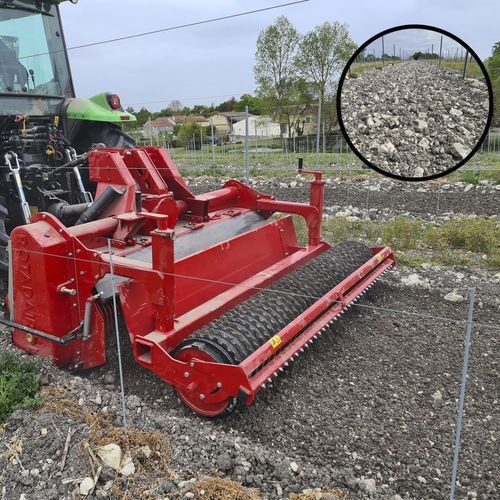 Закапыватель камней для трактора - RX 200 - Rotadairon - с полевым катком