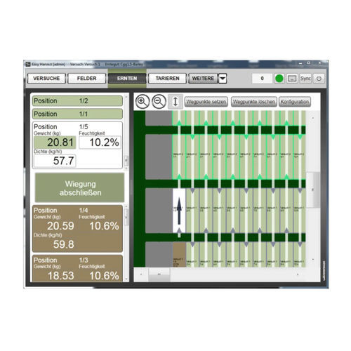 Программное обеспечение для сбора урожая - Easy Harvest - WINTERSTEIGER Seedmech GmbH - для управления данными / для навигации / для измерений